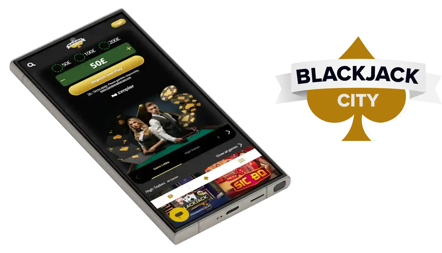 BlackjackCity Casino App Screenshot